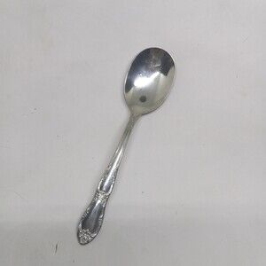 Oneida / WM A Rogers Fenway Stainless Steel Sugar Spoon-Floral-Glossy-Daydream